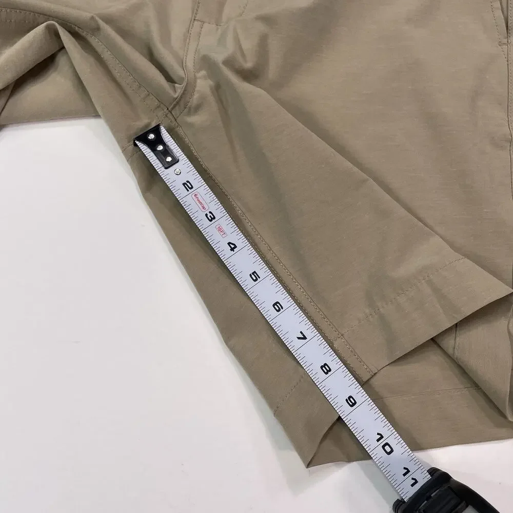Faherty All Day 9” Shorts Men’s 31 (M. 32) Biege Belt Loops Drawstring Golf